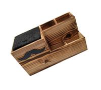 VILLFUL Soporte para Tijeras y Peines de Peluquería de Madera Maciza Estuche Multifuncional para Herramientas de Barbería Organizador Resistente para Salón de Belleza Color Aleatorio