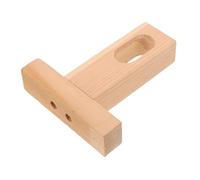 VILLFUL Soporte para Varilla de Armario de Montaje Techo Madera Resistente Diseño Simple y Estable Fácil Instalación Seguro Daños para Ropa Base de Madera Sólida para Armarios