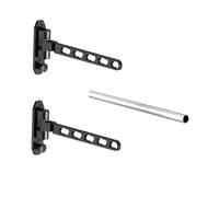 VILLFUL Tendedero Plegable sin Taladro para Ropa Perchero de Pared Invisible Montaje Fácil y Ahorra Espacio para Balcón Baño y Ventana con Barras Extensibles