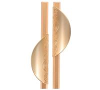 VILLFUL Tiradores de Cajón de Media Luna Negros, Aleación de Aluminio y Zinc, 2 Piezas, 96 Mm entre Orificios, para Armarios y Muebles de Cocina, Baño y Dormitorio