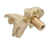 VILLFUL Tiradores de Latón Macizo Forma de Pez Dorado para Armarios, Perillas Vintage para Gabinetes Infantiles, Pomos Decorativos Originales para Cajones y Tocadores, Ideales para