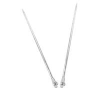 VILLFUL Varilla de Puesta a Tierra Metálica de Hierro Galvanizado 2 Unidades Ф12×500Mm para Cercas Eléctricas y Antenas Parabólicas Portátil y Resistente Orificio Único para