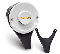 Villkin Desagüe de condensación (2 unidades) para autocaravana también compatible con calefacción Tuma (distancia entre orificios de 96 mm) - Desagüe para cubierta de chimenea de caravana