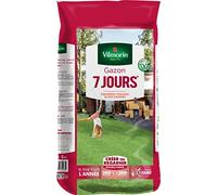 Vilmorin 4460716 Césped 7 DÍAS, 5 kg | Crece rápido 7 días, doble uso creación y observación, eficiente, resistente, económico, fácil de sembrar