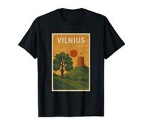 Vilnius Hermosa capital lituana viaje a Vilnius Tourist Camiseta