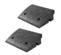 Vilnow Rampa para Sillas de Ruedas Umbral Rampa Ligero, Alto 12cm Heavy Duty Umbral Puente Pista Bordillo Rampa, para Garaje, Acera, Camión, Scooter (Alto 12cm - 2 Pzs)