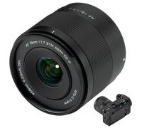 VILTROX 25mm F1.7 E APS-C Objetivo,AF 25mm f/1.7 E Mount Objetivo para Cámara Sony,Autofoco Gran Apertura APS-C Lente Compatible con Cámaras Sony E-Mount a7III a7RIII a7RⅣ A6400 A6500 A6600