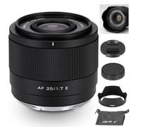 VILTROX 25mm f1.7 Objetivo Fijo con Enfoque automático APS-C STM de Gran Apertura para Sony con Montura E cámaras A7C A7RII A7SII A7II A7RIII A7IV A7RIV A9 A1 ZVE1 A93 A6700 A6600 A6500 A6400 FX3