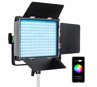 VILTROX 30W Foco de vídeo LED RGB Iluminación de fotografía con control de aplicación 360° a todo color Bi-color regulable 2800K~6800K CRI97+ TLCI97 para juegos/transmisión/YouTube (weeylite WP35)