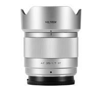 VILTROX 35mm f1.7 XF, AF 35mm f/1.7 Air para Montura Fuji X,Objetivo APS-C con Enfoque automático para Fuji X-T10 X-T2 X-T20 X-T3 X-T4 X-H2 X-T200 X-T30 X-PRO02 X-S10 X-S20 X-M5, Plata