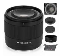 VILTROX 50mm F2.0 Montura FE Objetivo Fijo STM de Enfoque automático de Gran Apertura y fotograma Completo para Sony con Montura E cámaras A7C A7ll A7RlI A7SIII A7III A7RIII A7IV A7RIV A9 A1 FX3 A7RV