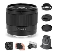 VILTROX 9mm F2.8 E Air AF Montura E APS-C Objetivo Ultra Gran Angular autofoco de Focal Fija para cámaras Montura Sony E FX30,ZV-E10,ZV-E10II,A6600,A6500,A6400,A6300,A7R III,A7R IV,A7C II
