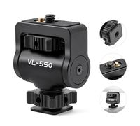 VILTROX Adaptador de Monitor de cámara con Zapata fría, Tornillo de 1/4" para Monitor de Campo/luz de vídeo, Soporte de Zapata fría para videocámara DSLR, Giro de 180° y 360°