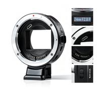 VILTROX Adaptador de montaje de lente EF-E5 de 5ª generación, convertidor de enfoque automático con pantalla OLED, PDAF/CDAF, apertura manual, compatible con lente Canon EF/EF-S a cámara Sony E-Mount