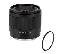 Viltrox AF 14mm F4.0 Air FE - Kit con Filtro Protector UV | Objetivo Ultra Gran Angular Full Frame | Autofoco STM Silencioso | Ideal para Paisajes, Arquitectura y Vlogging