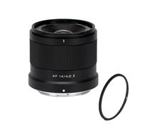 Viltrox AF 14mm F4.0 Air Z - Kit con Filtro Protector UV | Objetivo Ultra Gran Angular Full Frame Luminoso | AF STM Rápido y Preciso Viajes, Foto y Vídeo