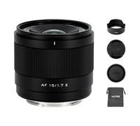 VILTROX AF 15mm F1.7 Air E Objetivo para Montura Sony E, f/1.7 Gran Apertura APS-C Objetivo con Enfoque automático Compatible con cámaras Sony ZV-E10 II EV10 A6700 A6600 A6400 A7C II A7RV A7III