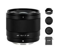VILTROX AF 15mm F1.7 Lente para Montura Fuji X, Lente Prime APS-C Enfoque automático de Gran Apertura f/1.7 Compatible con cámaras Fuji con Montura X X-A1 X-E1 X-M1 X-Pro2 X-Pro3 X-S10 XT30II X-H2S