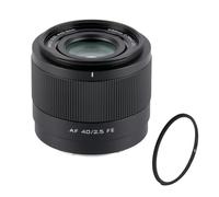 Viltrox AF 40mm F2.5 Air FE - Objetivo Full Frame Compacto y Luminoso | Autofoco STM Silencioso | Diseño Metálico Ligero | Filtro Protector UV Incluido | Ideal para Retratos y Video
