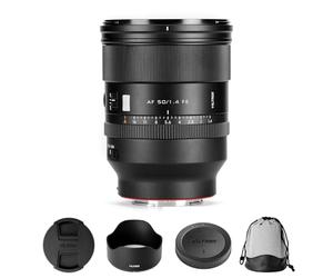 VILTROX AF 50 mm F1.4 Pro FE - Objetivo de enfoque automático de formato completo, F1.4 ultra amplia apertura, fotografía de retratos, documentación de carretera, fotografía de paisajes, compatible