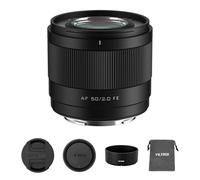 VILTROX AF 50mm F2.0 Air E Objetivo para Montura Sony E, f/2.0 Gran Apertura estándar Gran Angular fotograma Completo Objetivo para Montura Sony E a7II a9 A1 FX3 ZVE1 a6000 a6400 ZV-E10 a7R a7S a7C