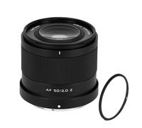 Viltrox AF 50mm F2.0 Air Z - Kit con Filtro Protector UV | Objetivo Full Frame Luminoso y Ligero | Autofoco STM Preciso Retrato y Creadores de Contenido