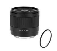 Viltrox AF 9mm F2.8 Air E - Kit con Filtro Protector UV | Objetivo Ultra Gran Angular APS-C F2.8 | AF STM Rápido y Silencioso | Ideal para Vlogging, Paisajes y Arquitectura