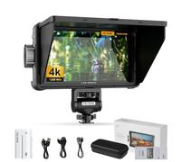 VILTROX DC-550 4K External Camera Field Monitor para Cámara 5.5 Pulgadas 1200Nit Small HD Monitor Camera HDMI,Full HD 1920x1080 IPS,3D LUT con Batería,Parasol para Cámaras DSLR Sony Canon Nikon