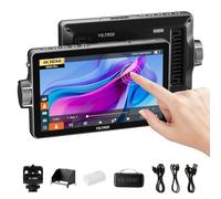 VILTROX DC-A1 - Monitor de campo de cámara de 2800Nits con pantalla táctil Full HD1920 x 1080 IPS 4K HDMI Loop in/Out, LUTs 3D con forma de onda, asistencia de enfoque de pico de video de 170°, ángulo