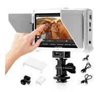 VILTROX DC-V1 5.5" Monitor de Campo de Cámara Pantalla Táctil HDR, IPS 1920x1080, Bucle HDMI 4K de Entrada/Salida, Enfoque de Pico, ángulo de Visión Amplio de 160°, Batería/Capucha de Parasol