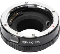 VILTROX EF-FX1 Pro Adaptador de montaje de lente con control de apertura, enfoque automático EF/EF-S a X-Mount Converter, EXIF electrónico y es compatible con X-T5 X-T4 X-H2 X-S10 X-E4