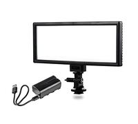 VILTROX L132T CRI95 5600K / 3300K Luz de Video Bicolor LED Regulable con luz de Panel Plano para cámara DSLR con batería NP-F550 y Cargador USB