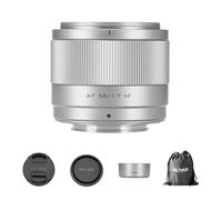 VILTROX Lente de 56 mm f/1.7 XF para Fuji X Mount, lente APS-C STM de gran apertura compatible con Fujifilm X-E3 X-E4 X-T5 X-T4 X-T30 II X-S10 X-T200 X-T30 X-H1 X-H2 X-T3 X-T100 (plateado)