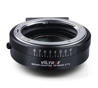 VILTROX NF-M43X 0.71x Lente Reductora de Velocidad Enfoque Manual Adaptador de Montura F con Control de Apertura para Lentes NikonG/D a cámaras sin Espejo M4/3 GH5 GH4 E-M5 E-M10 GF9 GX85