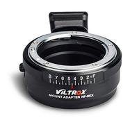 VILTROX NF-NEX Adaptador de Montura de Objetivo para Nikon G/F/AI/S/D a Sony NEX E Mount Cámara Sony A7 A7R A7RII A7RIII A6500 A6300 NEX-7 con Esfera de Apertura