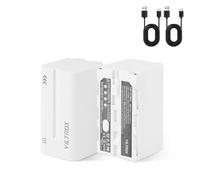 VILTROX NP-F750 Batería 2 Pack Batería de Repuesto de 4400mAh para F550 F570 F770 F750 F970 F960 F950 F330, Batería Recargable Compatible con Godox VILTROX Neewer Luz de Video LED/Monitor de cámara