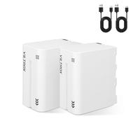 VILTROX NP-F970 Batería 2 Pack Batería de Repuesto de 6600mAh para F970 F960 F950 F770 F750 F570 F550 F330, batería Recargable Compatible con Godox Viltrox Neewer Luz de Video LED/Monitor de cámara