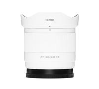 VILTROX Objetivo F2.8 FE de 20 mm (White Limited Edition) con enfoque automático/manual para cámaras Sony E-Mount