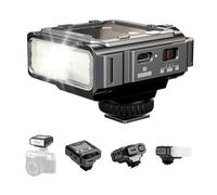 VILTROX Spark Z3 TTL Speedlite - Flash de cámara para Fujifilm, GN8 6500 K Mini cámara flash con 26 W de potencia, 7 niveles de potencia, 650 flashes a plena potencia, 1 s de reciclaje, Softbox (gris)