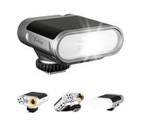 VILTROX Z1+ - Mini flash para cámara GN12, 6500 K, con 7 niveles, control óptico S1/S2, caja suave extraíble, compatible con cámaras Canon Fuji Nikon Panasonic Olympus