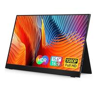 VILVA Monitor portátil - 15.6 Pulgadas 1080P FHD IPS Monitor portátil USB-C/HDMI con Cubierta, Altavoces para Laptop, PC, Mac, teléfono, Xbox Switch, PS4