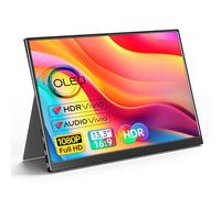 VILVA Monitor portátil OLED para portátil - 13.3 1080P FHD IPS Display USB-C HDMI Monitor portátil para Laptop con Cubierta y Altavoces, Monitor Externo para portátil/PC/Mac/teléfono/Xbox Switch/PS4/