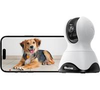 VIM TAG 2.5K Cámara de vigilancia para Interiores,WiFi 5G,360° detección de Movimiento,Seguimiento automático,Audio bidireccional,Visión Nocturna Compatible con bebés, Mascotas y Personas Mayores