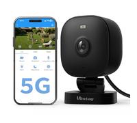 VIM TAG 2,5K Cámara Vigilancia WiFi Exterior/Interior - Camaras Vigilancia Domicilio WiFi Seguridad IP65, Visión Nocturna Color, Detección Humana, Sirena, 24/7 Grabación Continua, Compatible Alexa