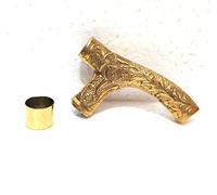 Vimal Nautical 1 mango de latón hecho a mano para bastón de madera, mango de diseño solo para bastones