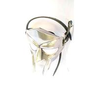 Vimal Nautical Máscara facial Doom Mascarilla anti Rust Máscara MF Doom Gladiator Máscara Acabado plateado en latón Metal Máscara