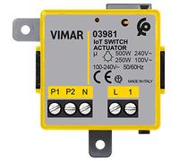 VIMAR 03981 Actuador electrónico conectado IoT View Wireless con salida de relé NO 100-240 V 50/60 Hz