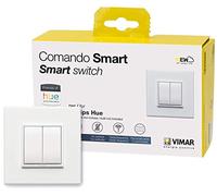 Vimar 0K03906.03 Eikon Evo Kit Interruptor inteligente Friends of Hue, conteniendo: mando, soporte, 2 teclas y placa 2 módulos blanco total