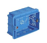 Vimar 0RV71303 Caja empotrada rectangular unificada 3 módulos (GW 650°C), para paredes de mampostería, azul