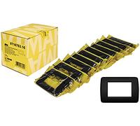 Vimar 0T16763.16 Idea Rondò 3 módulos tecnopolímero, 10 piezas, negro